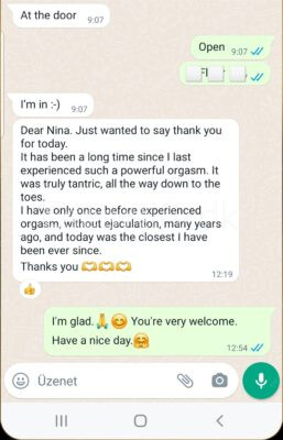 Nina * Many times SMS doesn't work pls write on WhatsApp * I accept Dkk/Euro/Revolut