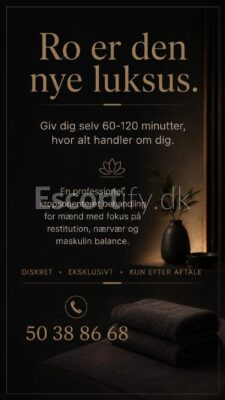 “Bliv køreklar” Tank op med ro, balance og styrke m penismassage. Dansk privat /diskret ildsjæl i Himmerland ved Aars • Tirs 15/9 og Tors 17/9