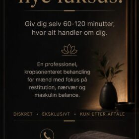 “Bliv køreklar” Tank op med ro, balance og styrke m penismassage. Dansk privat /diskret ildsjæl i Himmerland ved Aars • Tirs 15/9 og Tors 17/9