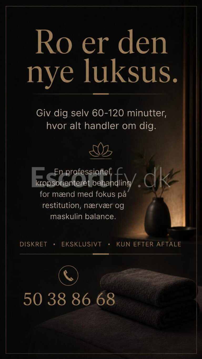“Bliv køreklar” Tank op med ro, balance og styrke m penismassage. Dansk privat /diskret ildsjæl i Himmerland ved Aars • Tirs 15/9 og Tors 17/9