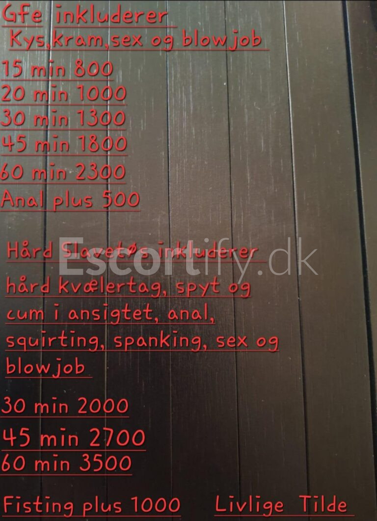 Livlige Tilde... 100 % Dansk... Hellerup LØRDAG D 19 SEPTEMBER 16-24...91889042