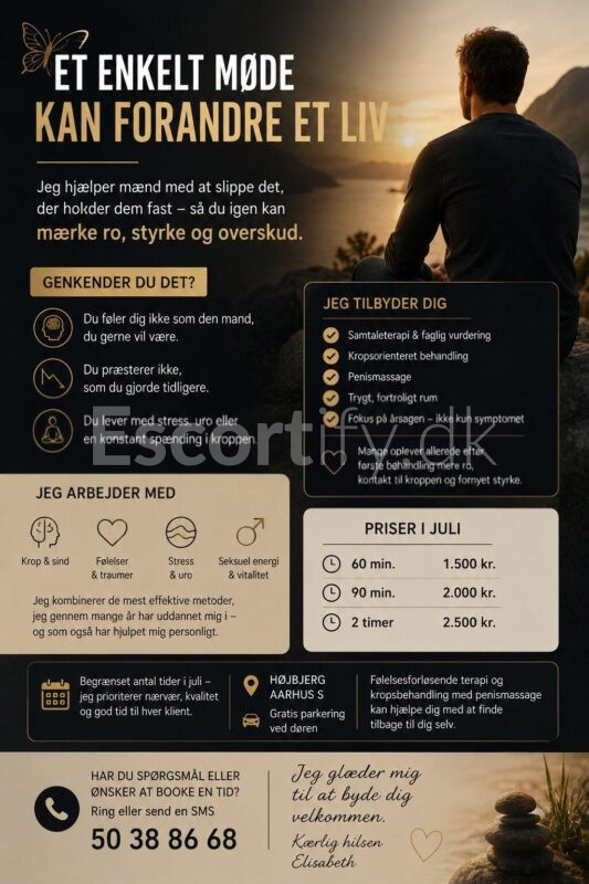 “Bliv køreklar” Tank op med ro, nærvær, balance og styrke m. Tantra massage. Dansk privat /diskret ildsjæl i Højbjerg • tidsbestilling