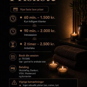 “Bliv køreklar” Tank op med ro, nærvær, balance og styrke m. Tantra massage. Dansk privat /diskret ildsjæl i Højbjerg • tidsbestilling